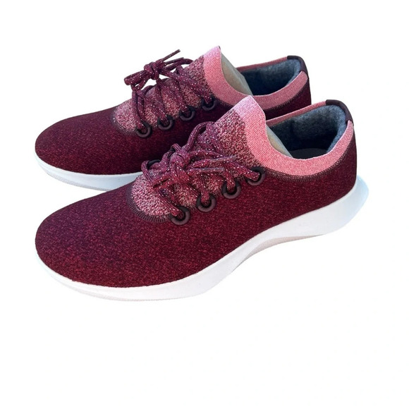 Allbirds Wool Dasher Mizzle Low Sneakers Red Mens 13.5 NWOB Classic Fall Casual - Picture 1 of 7